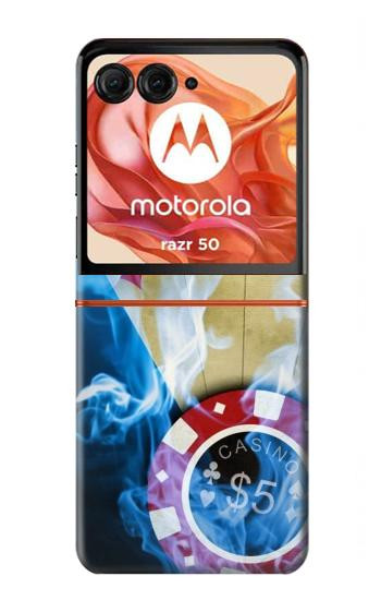 S0348 Casino Etui Coque Housse pour Motorola Razr 70,60,50, Razr (2026, 2025, 2024)