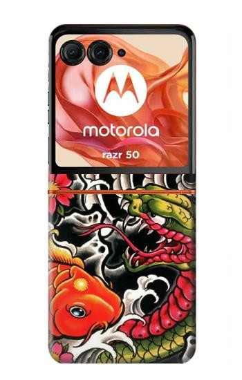 S0605 Yakuza tatouage Etui Coque Housse pour Motorola Razr 70,60,50, Razr (2026, 2025, 2024)
