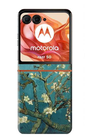 S0842 Blossoming Amandier Van Gogh Etui Coque Housse pour Motorola Razr 70,60,50, Razr (2026, 2025, 2024)