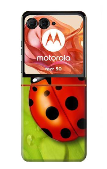 S0892 Coccinelle Etui Coque Housse pour Motorola Razr 70,60,50, Razr (2026, 2025, 2024)
