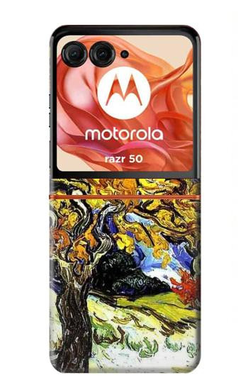 S0902 Mûrier Van Gogh Etui Coque Housse pour Motorola Razr 70,60,50, Razr (2026, 2025, 2024)