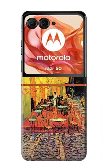 S0929 Van Gogh Café Terrasse Etui Coque Housse pour Motorola Razr 70,60,50, Razr (2026, 2025, 2024)