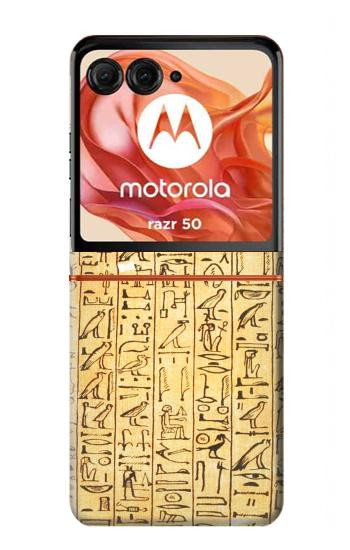 S1625 Textes des Sarcophages égyptiens Etui Coque Housse pour Motorola Razr 70,60,50, Razr (2026, 2025, 2024)