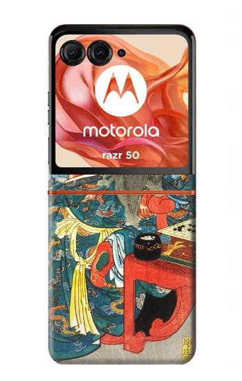 S1826 Utagawa Kuniyoshi Guan Yu Etui Coque Housse pour Motorola Razr 70,60,50, Razr (2026, 2025, 2024)