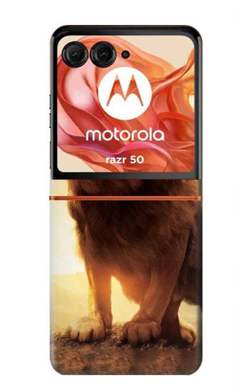 S1957 Lion Etui Coque Housse pour Motorola Razr 70,60,50, Razr (2026, 2025, 2024)