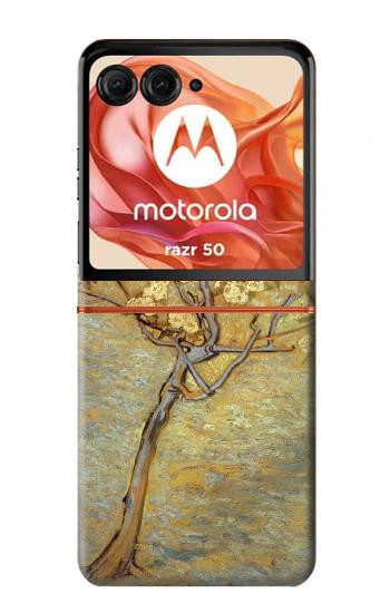 S1978 Van Gogh Lettre poire Etui Coque Housse pour Motorola Razr 70,60,50, Razr (2026, 2025, 2024)