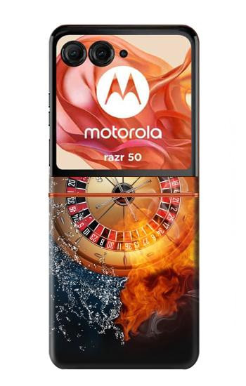 S2289 Roulette Casino Pari Etui Coque Housse pour Motorola Razr 70,60,50, Razr (2026, 2025, 2024)