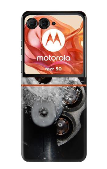 S2387 Verre bullet Trou Pistolet Etui Coque Housse pour Motorola Razr 70,60,50, Razr (2026, 2025, 2024)