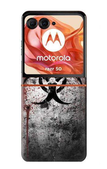 S2440 Risque biologique biorisques Etui Coque Housse pour Motorola Razr 70,60,50, Razr (2026, 2025, 2024)