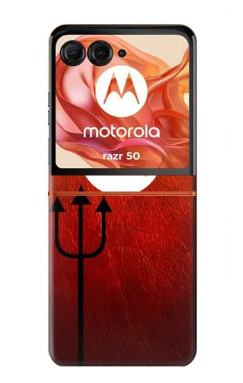 S2454 Rouge mignon petit diable Dessin animé Etui Coque Housse pour Motorola Razr 70,60,50, Razr (2026, 2025, 2024)