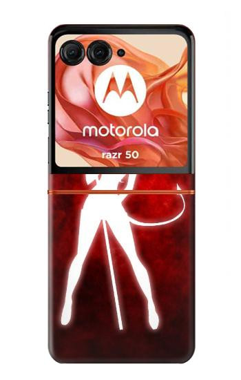 S2455 Sexy Fille du Diable Etui Coque Housse pour Motorola Razr 70,60,50, Razr (2026, 2025, 2024)