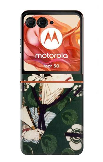 S2498 Japon Art toyohara kunichika Etui Coque Housse pour Motorola Razr 70,60,50, Razr (2026, 2025, 2024)