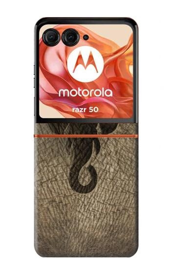 S2516 Elephant Peau Imprimé graphique Etui Coque Housse pour Motorola Razr 70,60,50, Razr (2026, 2025, 2024)