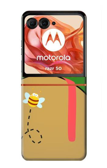 S2765 Grenouille abeille mignon Dessin animé Etui Coque Housse pour Motorola Razr 70,60,50, Razr (2026, 2025, 2024)