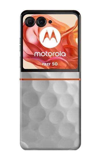 S2960 Blanc Balle de golf Etui Coque Housse pour Motorola Razr 70,60,50, Razr (2026, 2025, 2024)