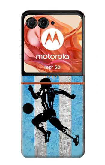 S2977 Argentine Football Football Etui Coque Housse pour Motorola Razr 70,60,50, Razr (2026, 2025, 2024)