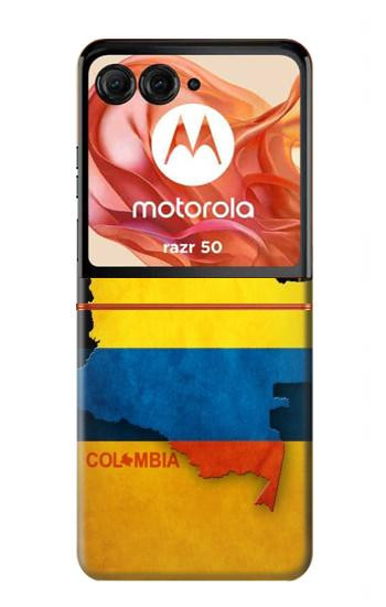S2996 Colombie Football Football Etui Coque Housse pour Motorola Razr 70,60,50, Razr (2026, 2025, 2024)