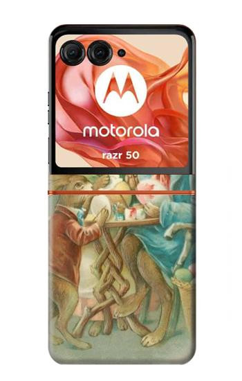 S3164 Famille Lapin de Pâques Etui Coque Housse pour Motorola Razr 70,60,50, Razr (2026, 2025, 2024)