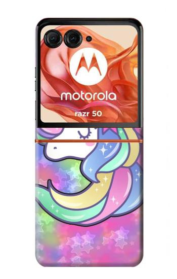S3264 Pastel Licorne Etui Coque Housse pour Motorola Razr 70,60,50, Razr (2026, 2025, 2024)