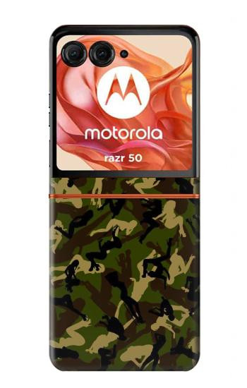 S3356 Camo camouflage de fille Etui Coque Housse pour Motorola Razr 70,60,50, Razr (2026, 2025, 2024)