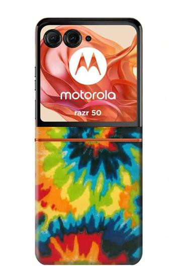 S3459 tie Dye Etui Coque Housse pour Motorola Razr 70,60,50, Razr (2026, 2025, 2024)