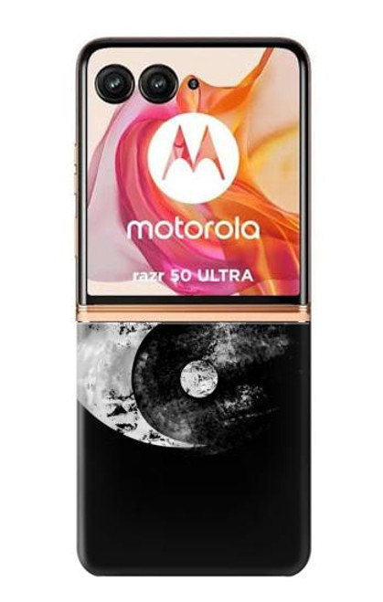 S1372 Lune Yin-Yang Etui Coque Housse pour Motorola Razr 50 Ultra