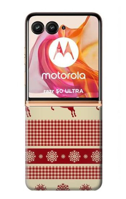 S2310 Noël Rennes neige Etui Coque Housse pour Motorola Razr 50 Ultra