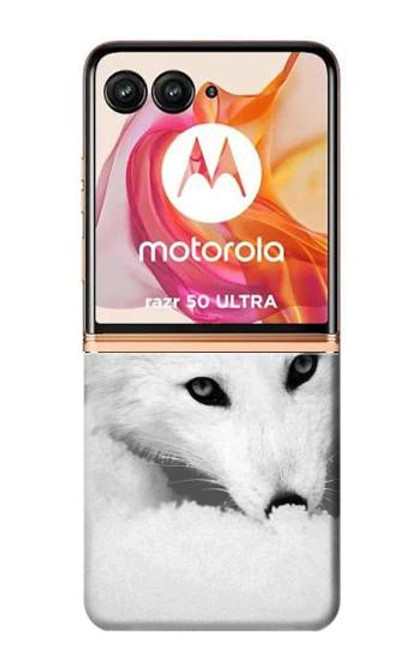 S2569 Blanc arctique Renard Etui Coque Housse pour Motorola Razr 50 Ultra