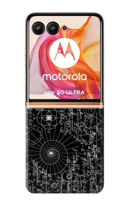 S3808 Tableau noir de mathématiques Etui Coque Housse pour Motorola Razr 50 Ultra