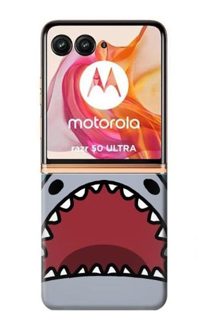 S3825 Plongée en mer de requin de dessin animé Etui Coque Housse pour Motorola Razr 50 Ultra