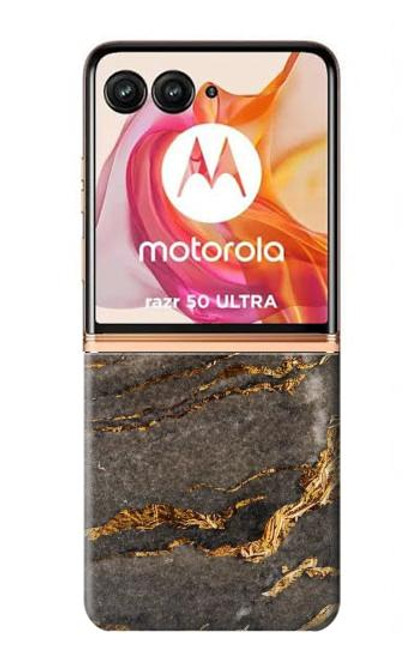 S3886 Rocher de marbre gris Etui Coque Housse pour Motorola Razr 50 Ultra