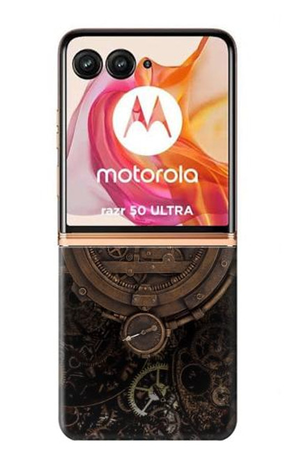 S3902 Horloge Steampunk Etui Coque Housse pour Motorola Razr 50 Ultra