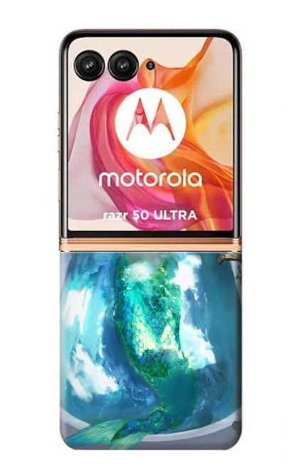 S3912 Jolie petite sirène Aqua Spa Etui Coque Housse pour Motorola Razr 50 Ultra