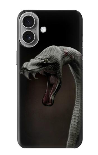 S1597 Noir Mamba Serpent Etui Coque Housse pour iPhone 16 plus