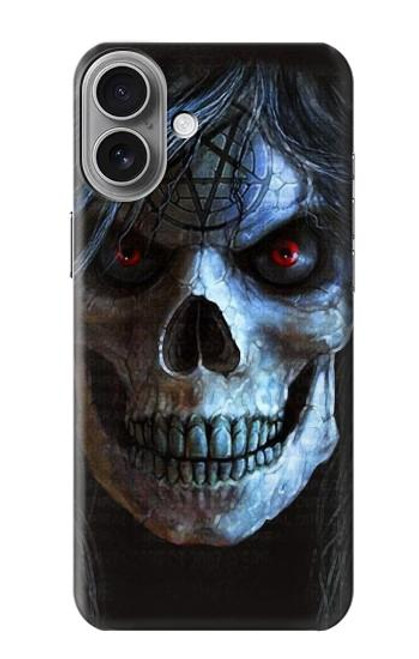 S2585 Mal mort Crâne Pentacle Etui Coque Housse pour iPhone 16 plus