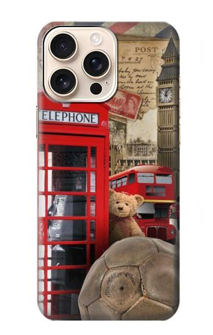 S3856 Vintage Londres Britannique Etui Coque Housse pour iPhone 16 pro max