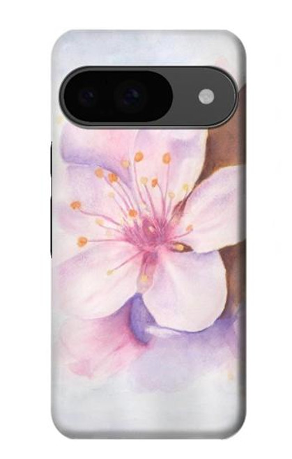 S1415 Fleur de Sakura Art Etui Coque Housse pour Google Pixel 9