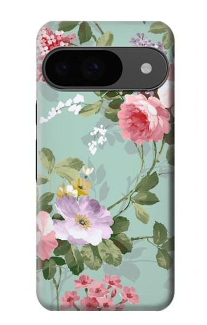 S2178 Peinture Fleur Art Floral Etui Coque Housse pour Google Pixel 9