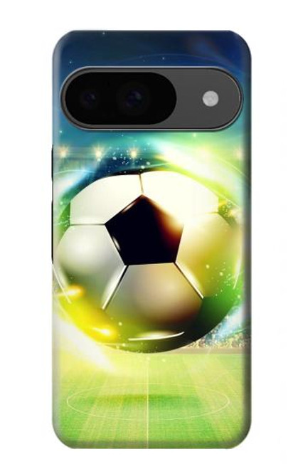 S3844 Ballon de football de football rougeoyant Etui Coque Housse pour Google Pixel 9