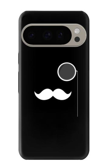 S1946 Sir Mustache Minimalisme Etui Coque Housse pour Google Pixel 9 Pro