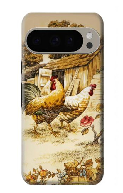 S2181 Français Pays Poulet Etui Coque Housse pour Google Pixel 9 Pro