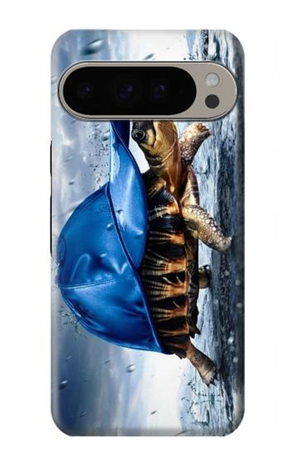 S0084 Tortue sous la pluie Etui Coque Housse pour Google Pixel 9 Pro XL