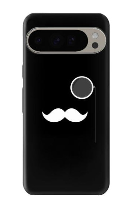 S1946 Sir Mustache Minimalisme Etui Coque Housse pour Google Pixel 9 Pro XL