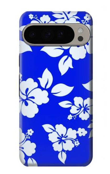 S2244 Motif Hawai Hibiscus Bleu Etui Coque Housse pour Google Pixel 9 Pro XL