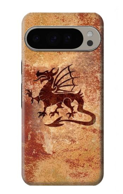 S2485 Dragon métal Texture imprimé graphique Etui Coque Housse pour Google Pixel 9 Pro XL