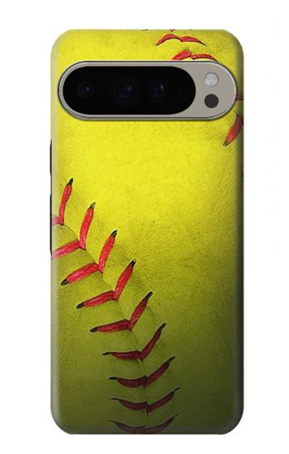 S3031 Softball balle jaune Etui Coque Housse pour Google Pixel 9 Pro XL