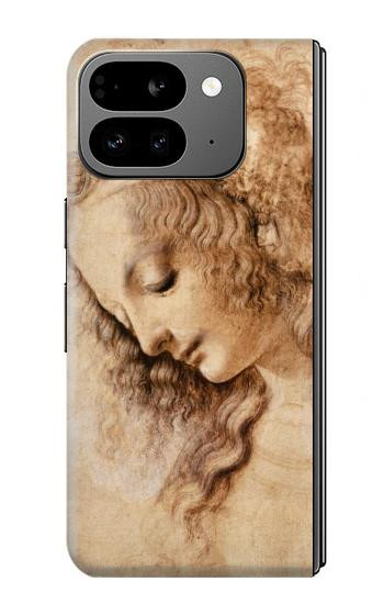 S1045 Leonardo da Vinci Femme Head Etui Coque Housse pour Google Pixel 9 Pro Fold