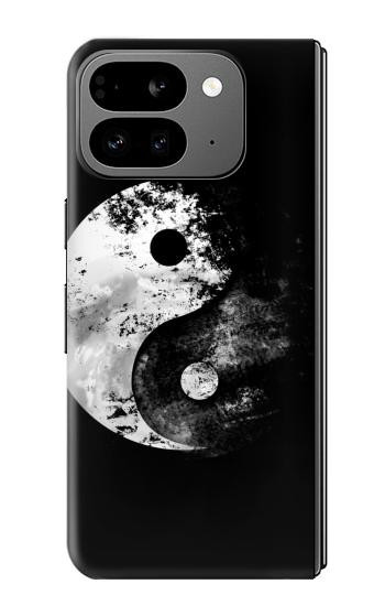 S1372 Lune Yin-Yang Etui Coque Housse pour Google Pixel 9 Pro Fold
