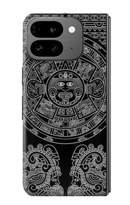 S1838 Motif maya Etui Coque Housse pour Google Pixel 9 Pro Fold