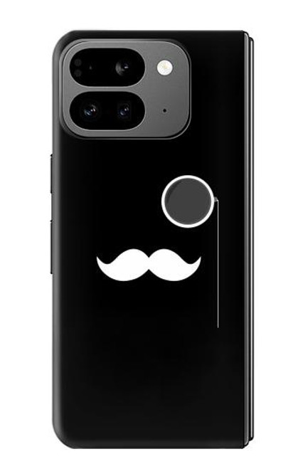 S1946 Sir Mustache Minimalisme Etui Coque Housse pour Google Pixel 9 Pro Fold